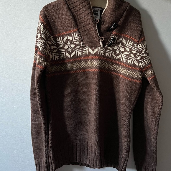 North Face Brown Fairisle Knit Sweater - Picture 4 of 6